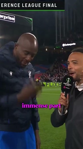 Mateta and Adam Wharton react to Crystal Palace reaching the UEFA Conference League final 📈