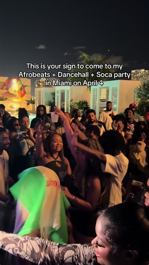 Did someone say spring break?! Afrobeats, dancehall & soca all night long 🩷🌴 TIX IN BÍO!! #dancehall#soca#afrobeats#kompa#amapiano#miami#party#springbreak#rooftopparty#thingstodoinmiami