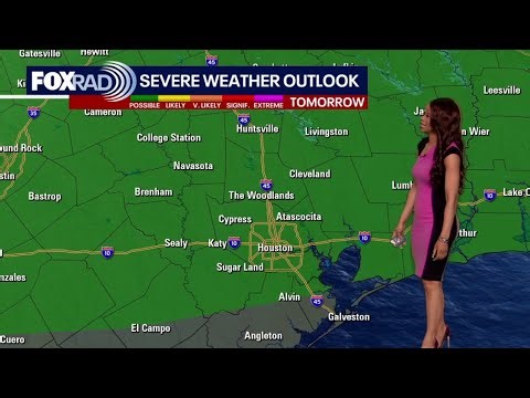 Houston weather: Brief Friday night storms