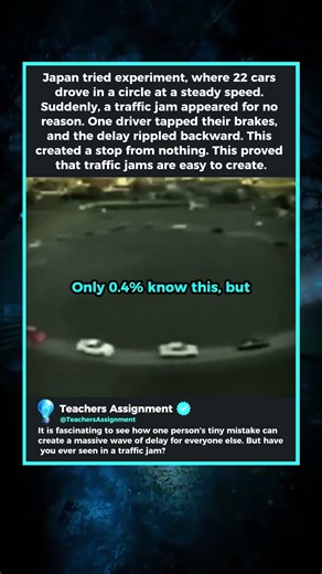 The truth behind every traffic jam - experimented