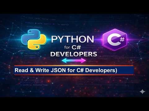 Working with JSON in Python (Read & Write JSON for C# Developers)!