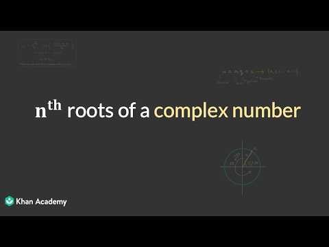 nth roots of a non-zero complex number | De Moivre's Theorem | TG Grade 12 | Math | Khan Academy