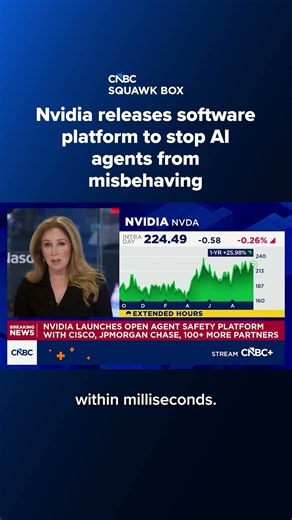 Nvidia releases software platform to stop AI agents from misbehaving