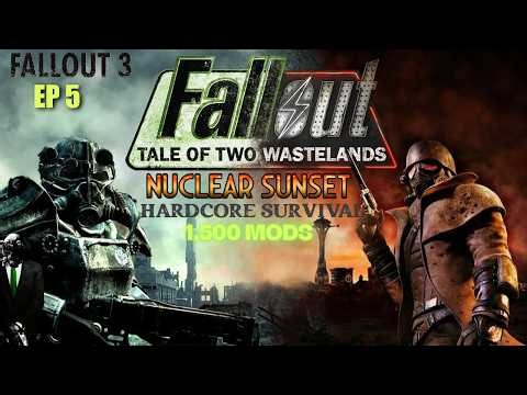 Fallout 3 & New Vegas Remastered with Nuclear Sunsets TTW 1500 Mods, Hardcore survival