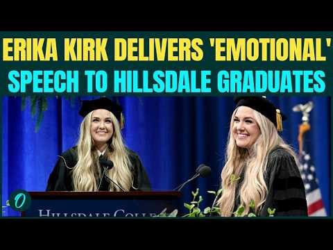 Erika Kirk BREAKS DOWN During CHILLING Speech to Hillsdale Graduates Remembering Charlie Kirk