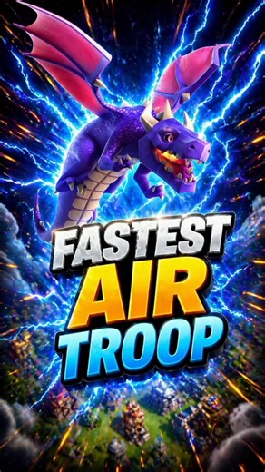 Top 3 FASTEST Air Troops in CoC! #shorts