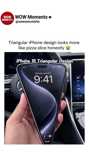 Triangular iPhone design looks more like pizza slice honestly