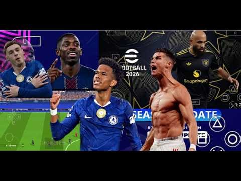eFootball PES 2026 PPSSPP Android OFFline Full Update UCL & League Kits 25/26 Season 4k Graphics