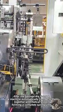 How Mattress Springs Are Made Automatic Bonnell Spring Produ #mattressmachinery #zolytech