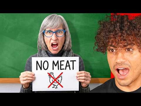 VEGAN TEACHER BANS MEAT!
