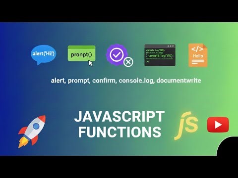 03_JavaScript Basic Functions for Beginners | alert, prompt, confirm, console, document.write..!
