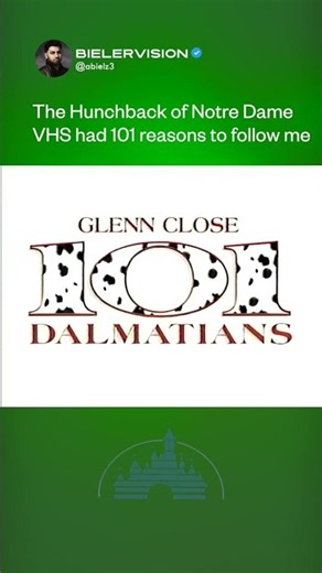 1997 101 Dalmatians Trailer-The Hunchback of Notre Dame VHS