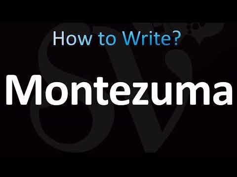 How to Pronounce Montezuma (CORRECTLY!)
