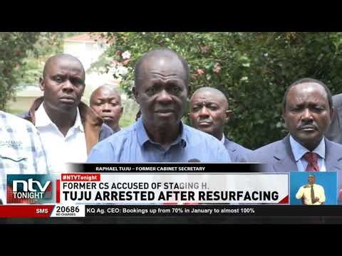 Raphael Tuju to spend the night in police custody for allegedly faking his abduction