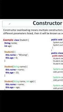 Constructor Overloading क्या होता हैं ? | What is Constructor Overloading ?