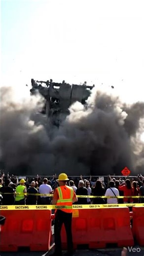 18-story building demolished in 8 seconds 💥