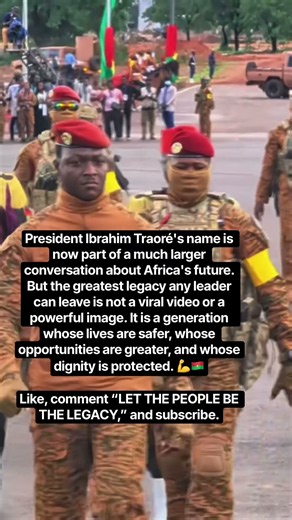 President Ibrahim Traoré the best president Burkina Faso ever had 💪🇧🇫 #ibrahimtraoré #fyp #viral