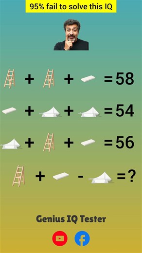 Ladder, Ramp, Bridge Math IQ Challenge! Can You Solve It?