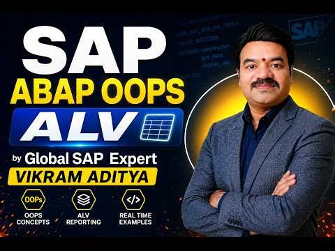 SAP ABAP 2026 OOPS ALV