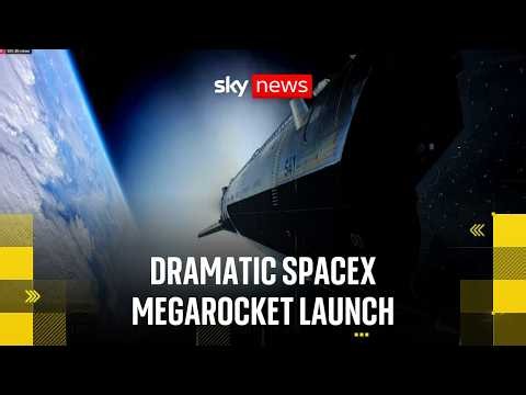 SpaceX launches Starship rocket into orbit for first time despite engine failure