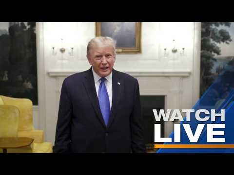 LIVE: Trump takes questions from reporters