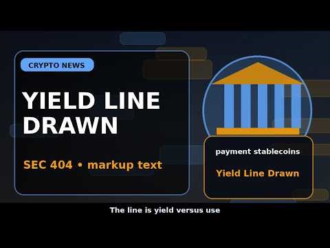 CLARITY Act finalizes Stablecoin Yield Limits as CLARITY Act finalizes Markup Path