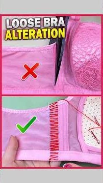 Loose Bra Alteration | Simple Hand Sewing Trick. #loose #bra #alterations