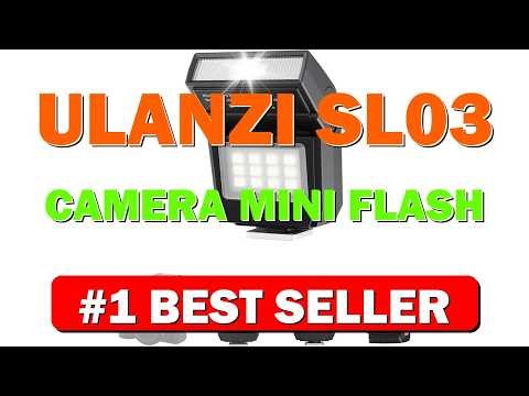 ULANZI SL03 Camera Mini Flash Speedlite with Video Light for Beginners Basic, - B0DX1758S1