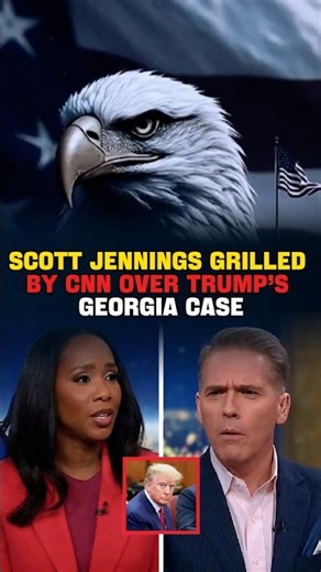 SCOTT JENNINGS GRILLED by CNN Over Trump’s Georgia Case! 🇺🇸#shorts #funny #trump #georgia #tds #cnn