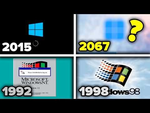 Evolution of Windows Startup Screens (1992- 2067)