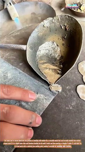 Molding Molten Tin into Desired Shapes