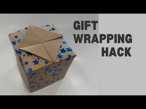 How to Wrap a Gift Box (Cube) – Easy & Beautiful Folding Technique for mother's day , birthday gift
