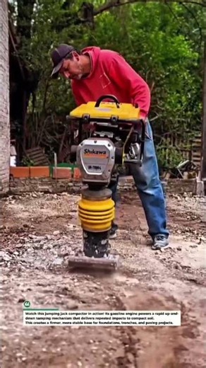 This Soil Compactor Packs the Ground with Powerful Force! #Construction #Compactor #Shorts