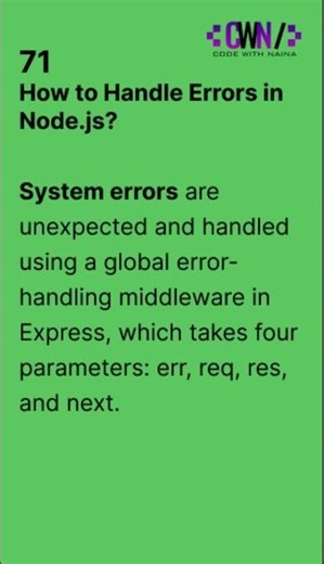 How to Handle Errors in Node.js?