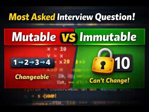 Mutable vs Immutable in Python (Easy Explanation with Memory Example)