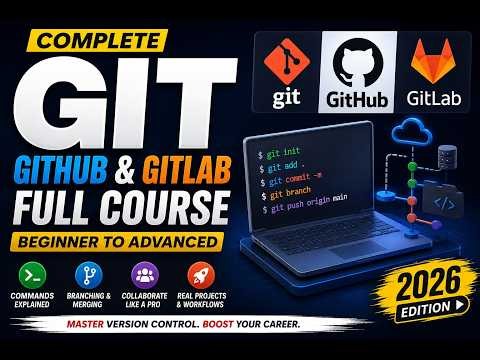 Git, GitHub Full Course for Beginners to Advanced (2026) | Complete Version Control Guide A/O