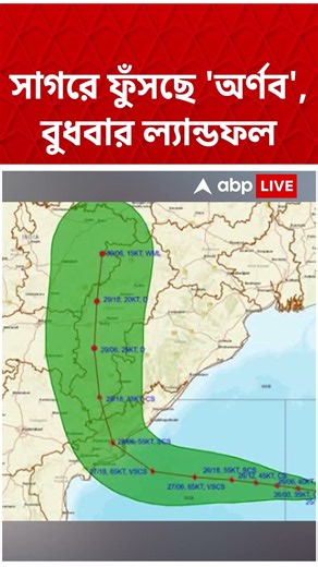 সাগরে ফুঁসছে 'অর্ণব', বুধবার ল্যান্ডফল #shorts #abpananda