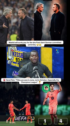 Hansi Flick: ‘Titles are won in June, not October’ — Champions League Reaction