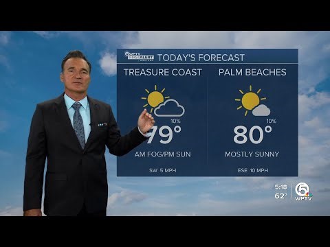 WPTV First Alert Weather Forecast for Morning of Tuesday, Jan. 6, 2026