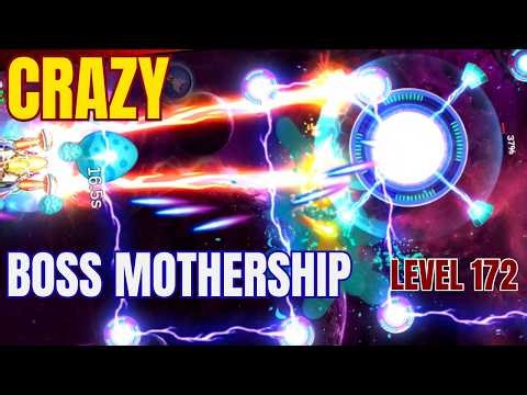 Campaign Level 172 Crazy | Boss Mothership | Galaxy Attack