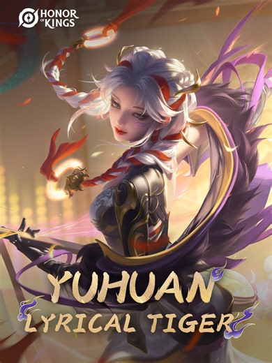 She is a street musician who heals through music. 🎵 Lyrical Tiger Yuhuan will be launched on January 1! First Week Prices: 710 Tokens ✨ Purchase any Tiger Spirits skin during launch week can join the discount event to stack discounts! Collect all five skins to unlock the Ad‑roar‑able Recall Effect! #HonorofKings #HOK #HOKNewSkin #TigerSpirits #Yuhuan #LyricalTiger