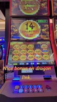 I put $100 in dragon link playing 5 cents denominations and got the bonus #dragonlink #bonus #casino
