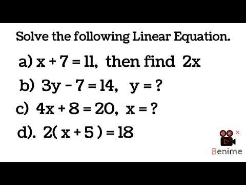 Solve linear Equation in One Variable,
