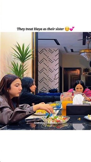 They treat Haya as their real sister 😊💖 #sistrology
