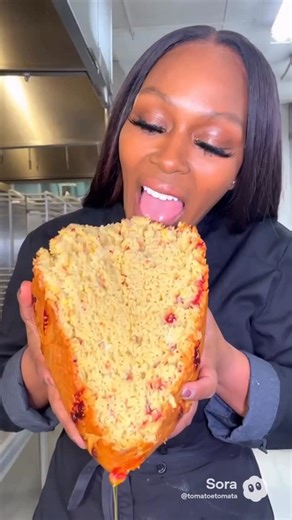 Chef | Lifestyle | CONTENT on Instagram: "Honey Buttered STRAWBERRY Cornbread🍓"