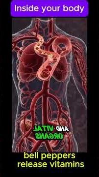 Inside your body, bell peppers release vitamins | Easy Science Lessons