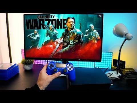 COD: WARZONE On PS4 Slim | 27"4K Gaming Monitor | POV Performance