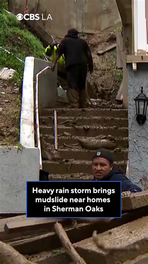 Mudslide Hits Sherman Oaks Neighborhood on New Year's Day