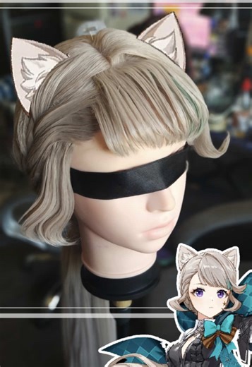 Genshin Impact Lynette Wig Cosplay Tutorial