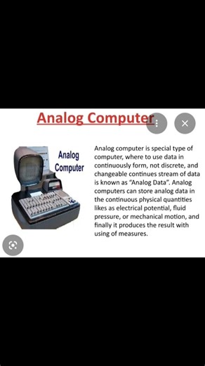 What is analog computer